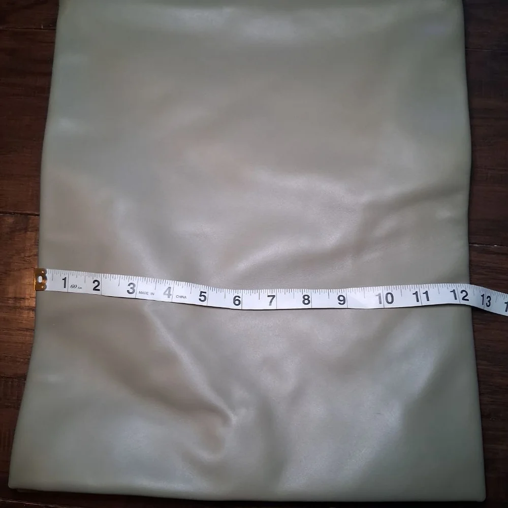 COS Green Leather Tote Bag